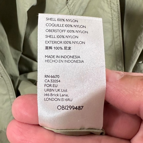 we the free eastwick oversized olive trench coat size L - Picture 15 of 16